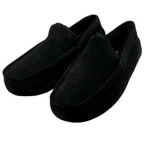 UGG~Ascot~WOMEN'S SUEDE LEATHER SHEARLING MOCCASIN SLIPPERS SHOES NIB SZ 8